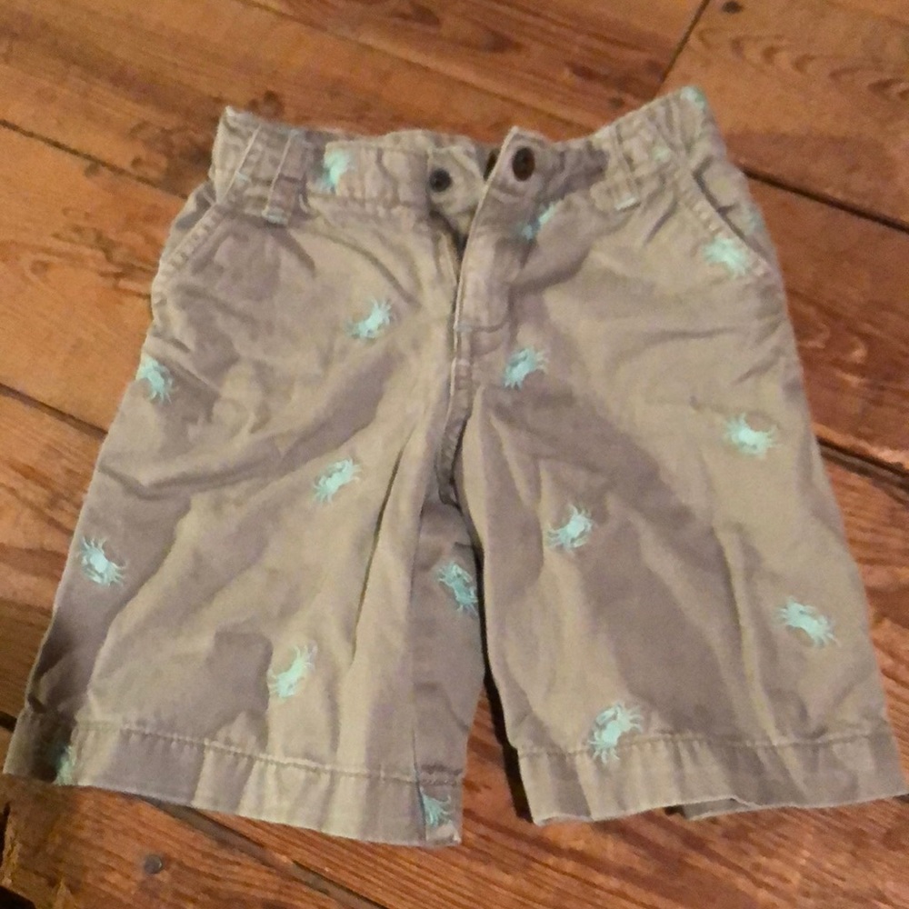 Preppy crab khaki shorts - 4T